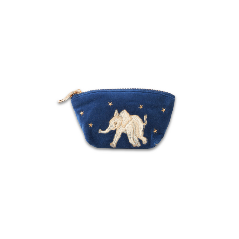 Coin Purse 'Baby Elephant' (Navy)