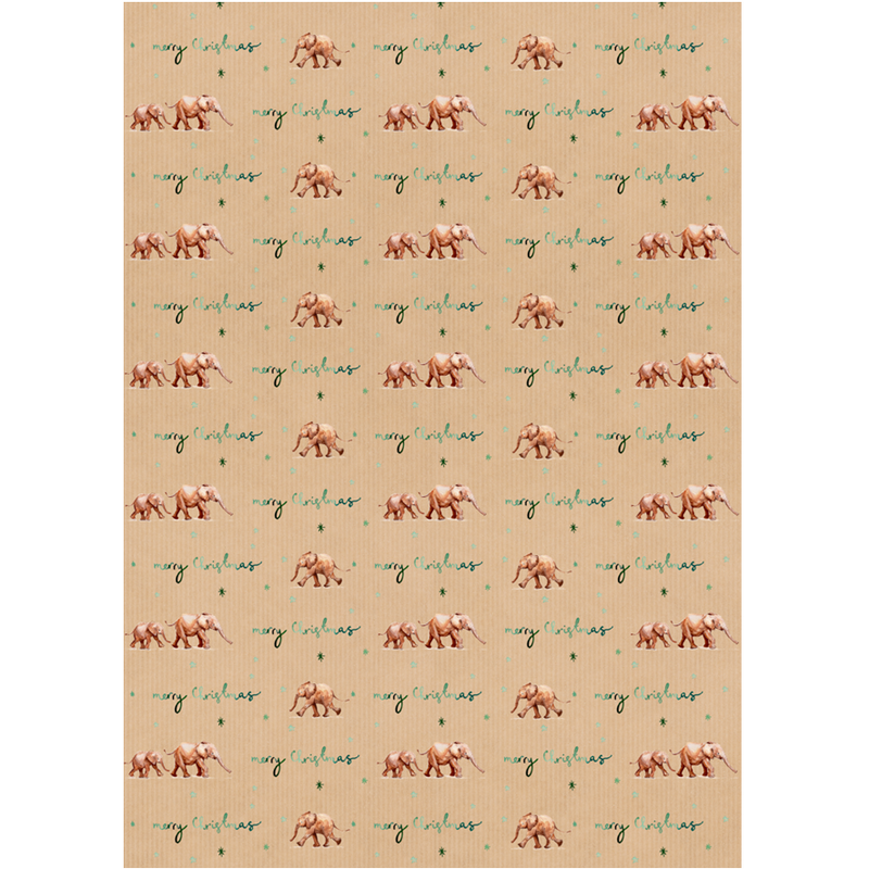 Christmas Gift Wrap (4 Sheets/Tags)