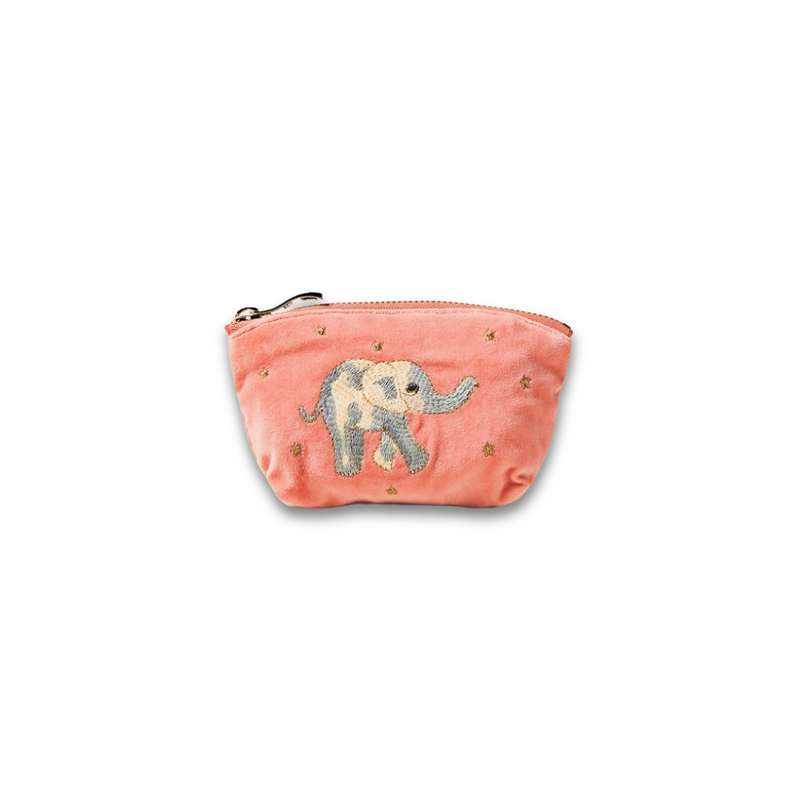 Coin Purse 'Elephant Calf' (Coral)