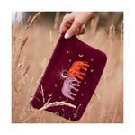 Mini Velvet Pouch 'Enchanted Elephant' (Ruby)