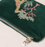 Mini Velvet Pouch 'Giraffe' (Forest)