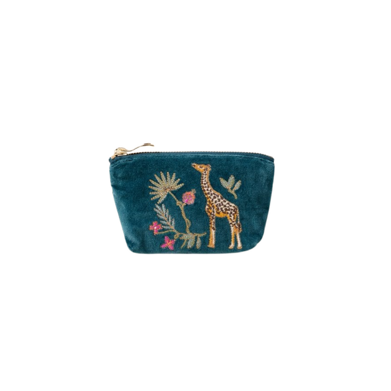 Coin Purse 'Giraffe' (Rich Blue)